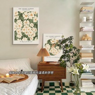 Decorative Painting Floral Art Niche ins Modern Minimalist Bedroom Hanging Painting of a Squirrel by