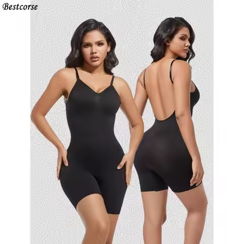 Seamless Body Shaper Bodysuit Shapewear Bodysuit For Backless Dress Plus Size Tummy Slim Waist Women