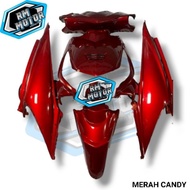 FULL BODY HALUS HONDA BEAT KARBU 2008 - 2012 ( MERAH CANDY ) CUSTOM WARNA GLOSSY CAT DUCCO , BISA RE