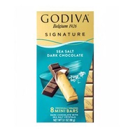 Godiva Signature 海鹽黑巧克力金磚 Signature  Dark Chocolate with Sea Salt Mini Bar (8pcs) 90g 現貨