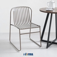 Informa Fagan Metal Chair - Brown Multipurpose Chair Cafe Restaurant Dining Chair Multipurpose Balco