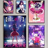 Anime O-Oshi No Ko Hoshino Ai Poster Poster Waterproof HD Wall Art Decal Self-Adhesive Aesthetic Dec