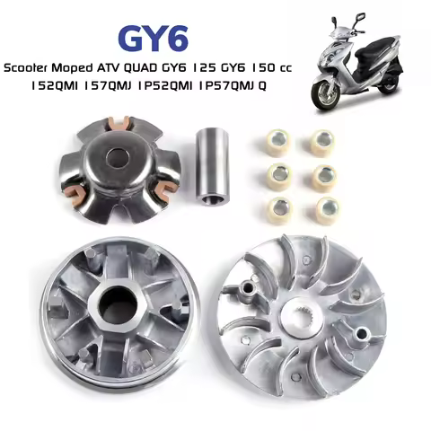 Variator Pulley Kit For Scooter Moped ATV QUAD GY6 125 GY6 150 cc 152QMI 157QMJ 1P52QMI 1P57QMJ Vari