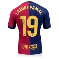 Lamine Yamal簽名版2024-25賽季巴塞隆納主場球衣