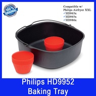 Philips HD9952 Baking Tray. Silicon Muffin Cups. DIshwasher-safe. Airfryer XXL HD963x, HD986X, and HD965x Compatible