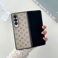 Samsung w22Foldable Phone Case Small Flower Leather zfold3Anti-Fall f9260High-end Leather Cartoon w2