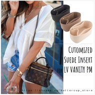 Customized Ultra Suede Insert for LV Vanity PM