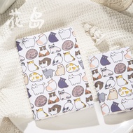 Cute Cat Fabric Book Cover A5 A6 Cartoon Handmade Book Cover Adjustable Notebook Book Cover