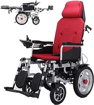 Foldable Heavy Duty With Headrest Adjustable Backrest And Pedal Joystick Drive With Electric Power Or Use As Manual Wheelchair