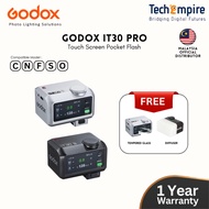 Godox iT30 Pro C/N/S/F/O 2.4G 2.8" Touchscreen Pocket Flash TTL Auto-Exposure 2.4G Wireless on-Camer