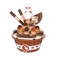 Jaki x Mixue Snow King Mocha Cake Blocks Toy XWZB-23018