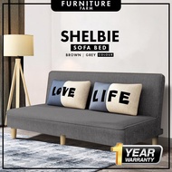 F&amp;F: Shelbie Durable 2 Seater or 3 Seater Foldable Sofa Bed / Shelbie A1 2 Seater Foldable Sofa Bed