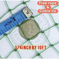 [100 meters] 3/4” x 10 feet Poultry Net for Chicken Range Fence / Lambat