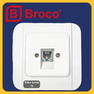 GALLEO WHITE IB INBOW G171-55S TELEPHONE OUTLETBroco / GALLEO WHITE TELEPHONE OUTLET SOCKET