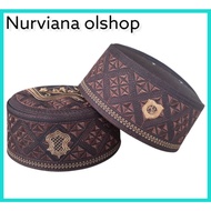 / cap, assagofah cap,/ assagofah cap, brown logo,/ songkok cap