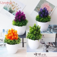 UPSTOP Artificial Plants Bonsai, Garden  Small Tree Potted, Pot Creative Pine Desk Ornaments Simulation Fake Flowers