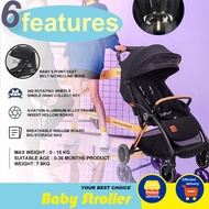 Baby 360 Rotating Wheels Stroller Portable for Lying and Sitting Kids Stroller BV1