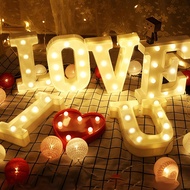 LED Letter Light Confession Proposal Birthday Wedding Letter Number English Scene Layout Decoration 