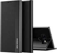 Case for Samsung Galaxy Note 9 Leather Case Mobile Phone Case Clear View Standing Protective PC Mobi