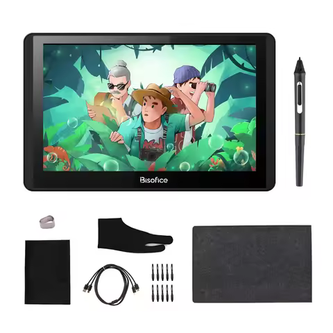 BOSTO 12HD-A H-IPS LCD Graphics Drawing Tablet Monitor 11.6Inch 1366x768 Display 8192 Pressure Level