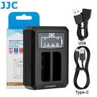 JJC Dual Battery USB Charger for Fuji NP-95 Battery of Camera Fuji Fujifilm X100 X100S X100T X70 X30
