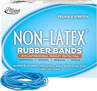 Alliance Rubber 42199#19 Non-Latex Antimicrobial Rubber Bands, 1/4 lb Box Contains Approx. 360 Bands