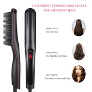 [Hot On Sale] Professional Hair Comb Brush Beard Straightener Man Or Woman Hot Comb Ceramic Hair Curler Electric Fast PTC Heater Styling Tools