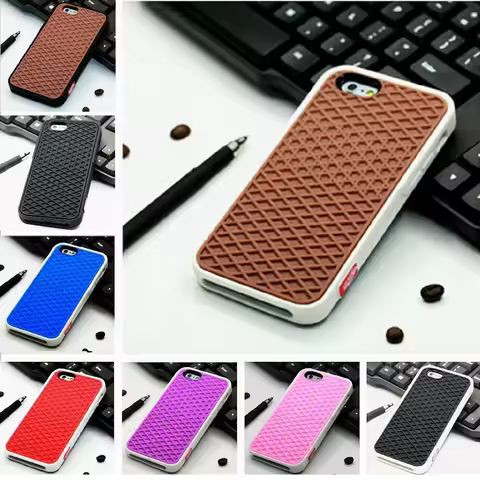Waffle Sport Shoe Sole Texture Soft Case for IPhone 17 13 14 15 16 Pro Max 12Mini 11 XS XR X 8 7 Plu