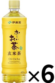 FI0653_6 伊藤園 Oi Ocha 玄米茶 600ml×(6支裝) 此日期前最佳：2026年09月30日