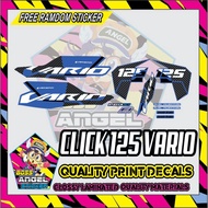 Honda Click 125i Vario Stock Decals