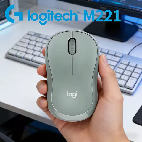 Original Logitech M221 Silent Click Wireless Mouse Plug-and-Play for Office Home Use
