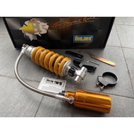0HLINS R25 MONOSHOCK MONO R25 ADJUSTABLE TANGKI KUNING GOLD MONO R25