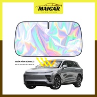 Reflective windshield sunshade, effective sun protection_heat protection