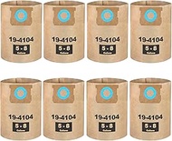 8 Pack DXVA19-4104 Disposable Filter Bags Compatible with DEWALT 5-8 Gallon Wet/Dry Vacuum: DXV05P, 