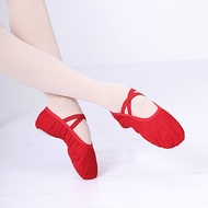 Canvas Ballet Dance Shoes Black Red Practise Flat Yoga Teacher dance slippers Gymnastic Kids Ballet 