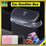 Car Dustbin Box Trash Bin Rubbish Box Mini Hanging Back Seat Waterproof Recycling Bin Storage Tong S