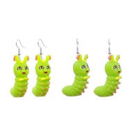 Fashionable 3D Caterpillar Earrings Funny Insect Earrings Earrings Men Women Jewelry Earrings