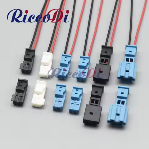 1 Set 2 Pin B-14525-1 9-968554-1 9-968554-1A 8-1452577-1A Auto Door Light Socket Audio Tweeter Plug