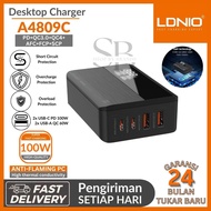 Desktop Charger LDNIO A4809C 100W GaN Technology PD/QC Super Fast Charging 4 USB Port A - C LED Disp