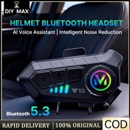 Y30A Motorcycle Helmet Headset Bluetooth 6.0 IP65 Waterproof/25H Battery/FM/HD Screen/Noise Canellat