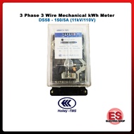 TNB Meter / TNB kWh Meter Holley-TMS DS58 3P3W HT KWH Meter, CL1.0 CT:5/5A, 11kV/110V, 50Hz