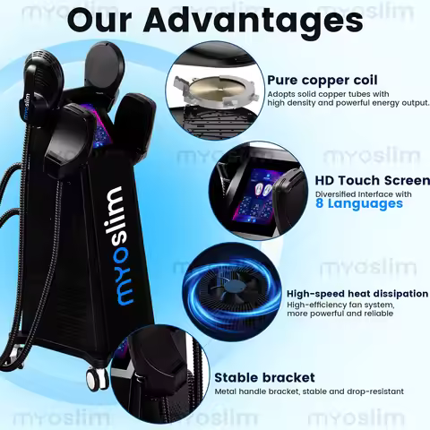 EMS Body Sculpting Machine 6500W MYIMuscle Building Fat Burning Abdominal Weight Loss Fitness Equipm