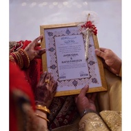 Wedding frame/Wedding frame gift/ marriage gift/ Hadiah kawin/ hadiah pengantin A4 frame different c