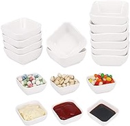 BPFY 12 Pack 3 oz Ceramic Dip Bowls, Kitchen Dining Entertaining Dipping Sauce Bowls, White Condiments Serving Dishes for Soy, Vinegar, Ketchup, BBQ Sauce