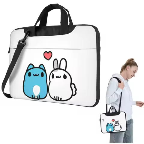 Comic Cat Bugcat Capoo Bug Cat Crossbody Laptop Bag Case Computer Bag Resistant Protective Notebook 