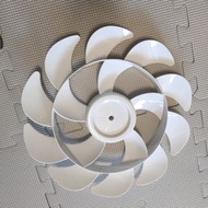 12" 12吋 15葉 白色 通用 規格 300mm 直徑29.5cm 半徑14.75cm 電風扇 扇葉 通用 電風扇 風葉片 落地 扇檯 扇壁 扇 加厚 風扇 葉子 風扇 配件 Electric f