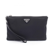 【二手】Prada PRADA 三角標誌尼龍皮革手拿包 2NH0042DMHF0002 女士新款
