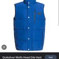rompi vest bulu angsa waterproof anti air quicksilver original