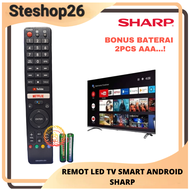 REMOT SHARP LED SMART TV ANDROID BONUS BATERAI AAA 2PCS