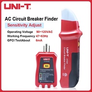 UNI-T UT25Aเครื่องมือทดสอบเครือข่าย UNI-T ตัวทดสอบเต้ารับไฟ LED 90-120V พร้อมตัวรับสัญญาณเตือนความไว